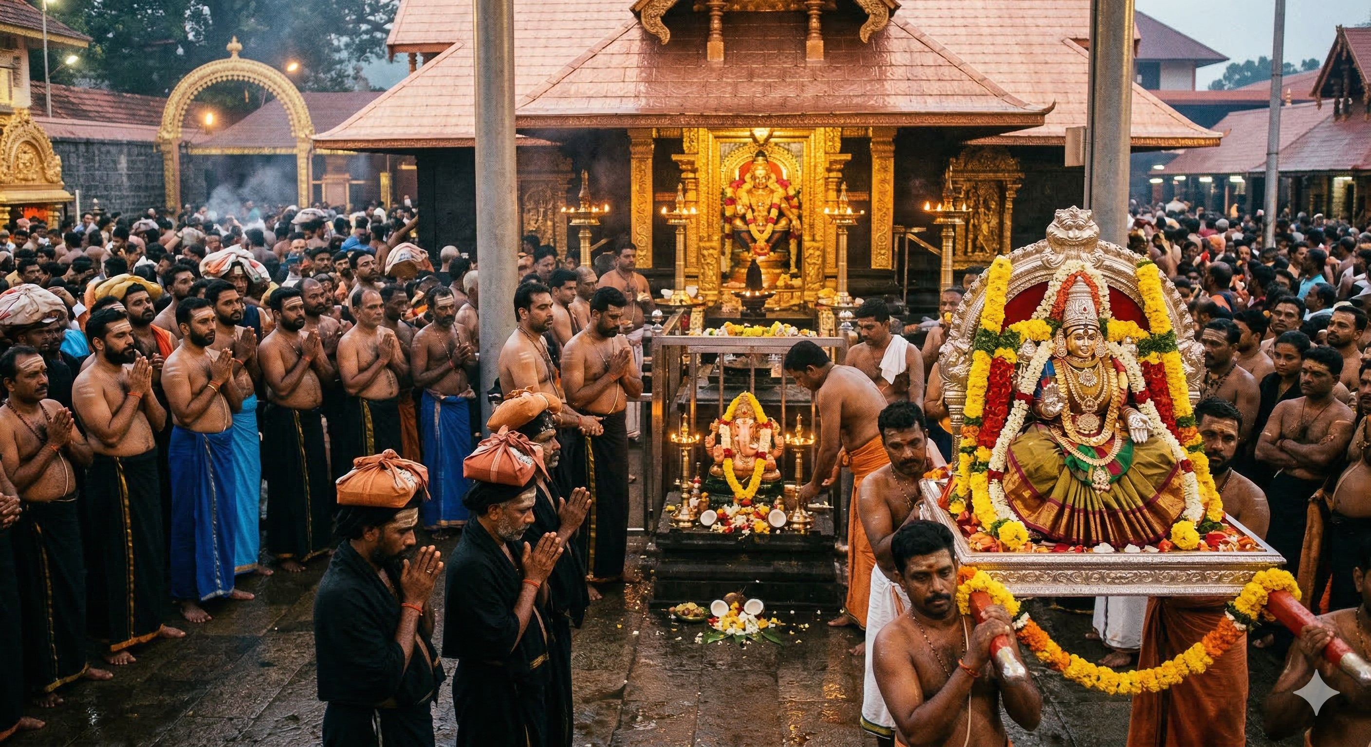 Important deities and sacred presence of the Sabarimala pilgrimage
